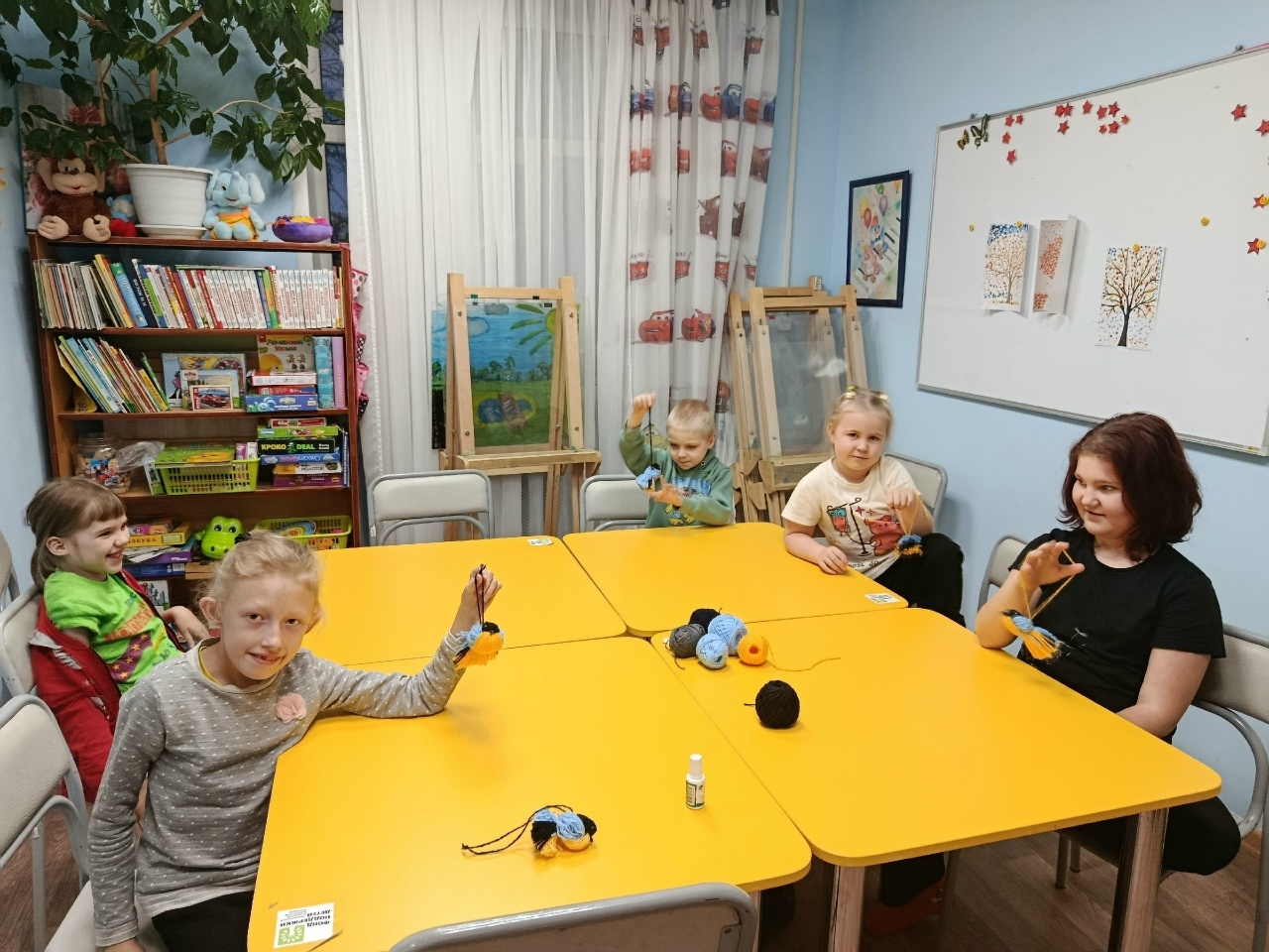 Мастер-класс по созданию очаровательной синички из ниток прошел успешно!